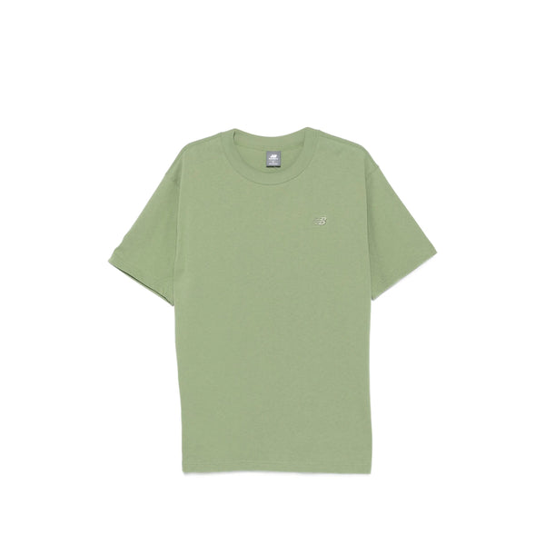 T-Shirt With Embroidered Logo - Green Outer: Cotton; Trims: Cotton T-shirts