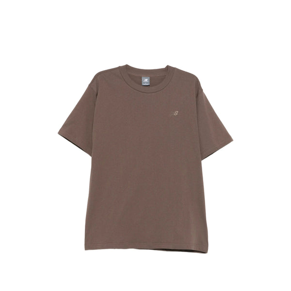 T-Shirt With Logo Detail Brown Cotton T-shirts