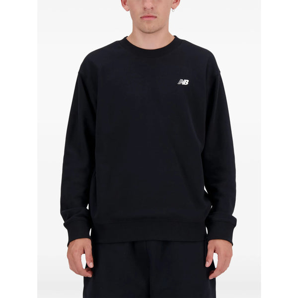 Crew Neck Sweater With Logo Detail Black Cotton: 100. Sweatshirts