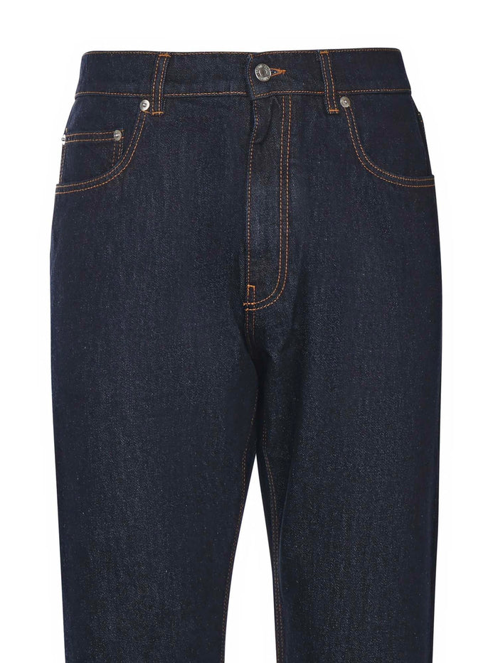 Grifoni Jeans Blue Cotton