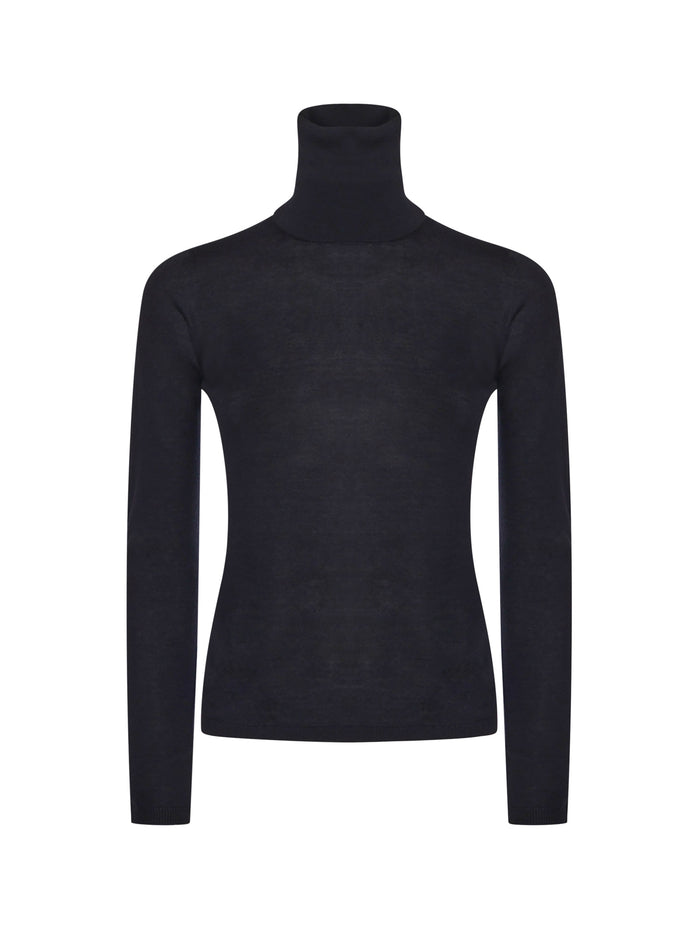 Max Mara Sweaters Blue Virgin Wool