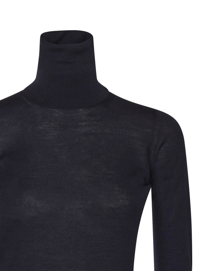 Max Mara Sweaters Blue Virgin Wool