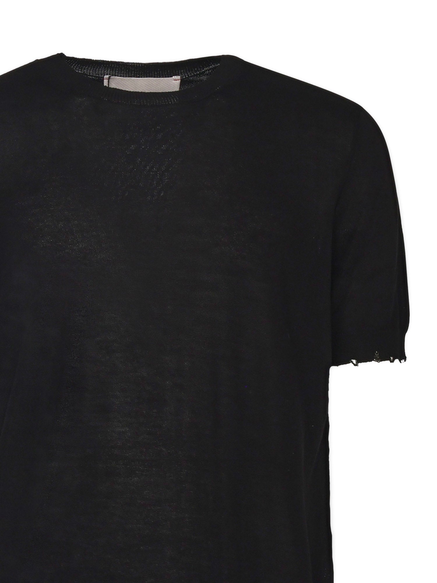 Amaranto T-shirts and Polos Black Cotton