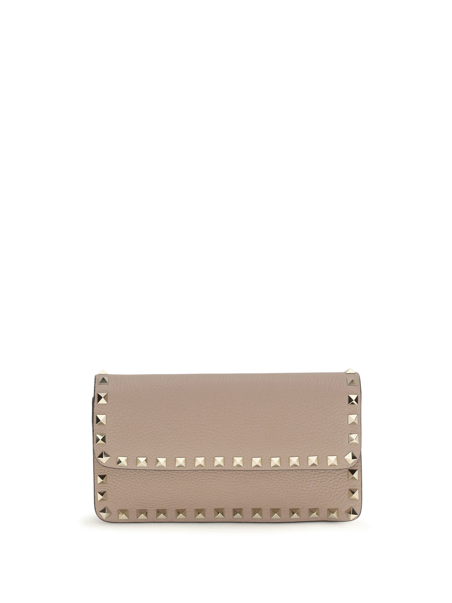 Valentino Garavani 100% Calf Leather Bos Taurus wallet in beige