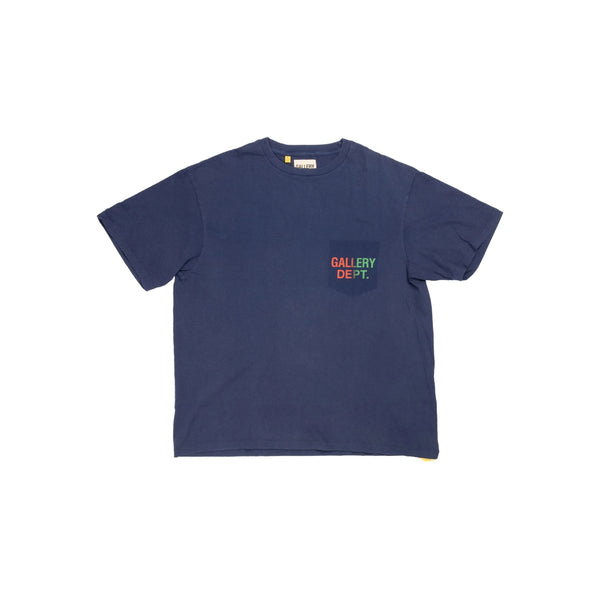 T-Shirt Crew Neck Blue Cotton T-shirts