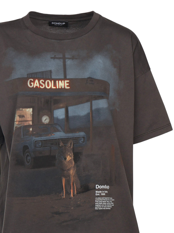 Dondup T-Shirts And Polos Faded Black Cotton