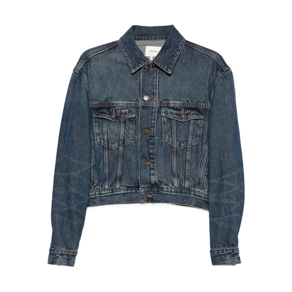 Blue Button Fastening Outerwear Regenerative Cotton: 100. Denim Jackets