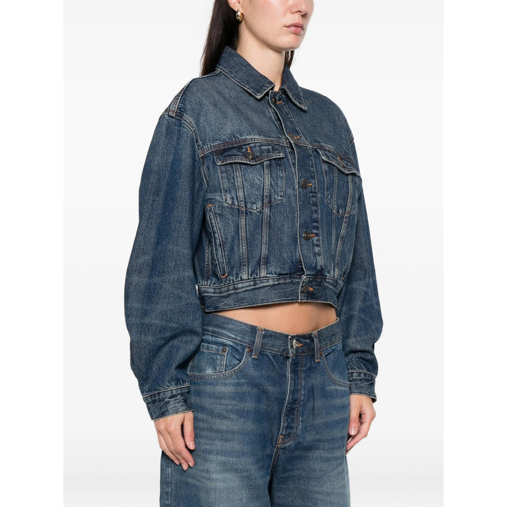 Outerwear Frame Blue Regenerative Cotton: 100. Outerwears