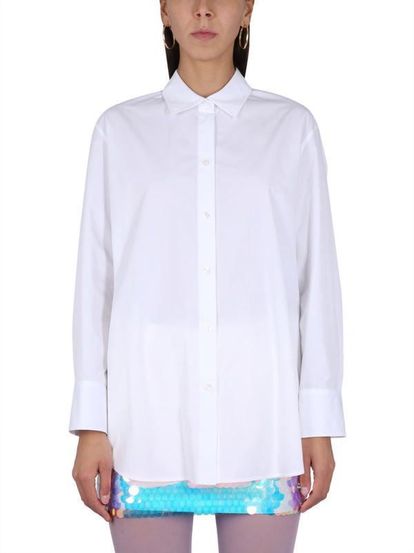 Shirt With Logo White High-quality Materials