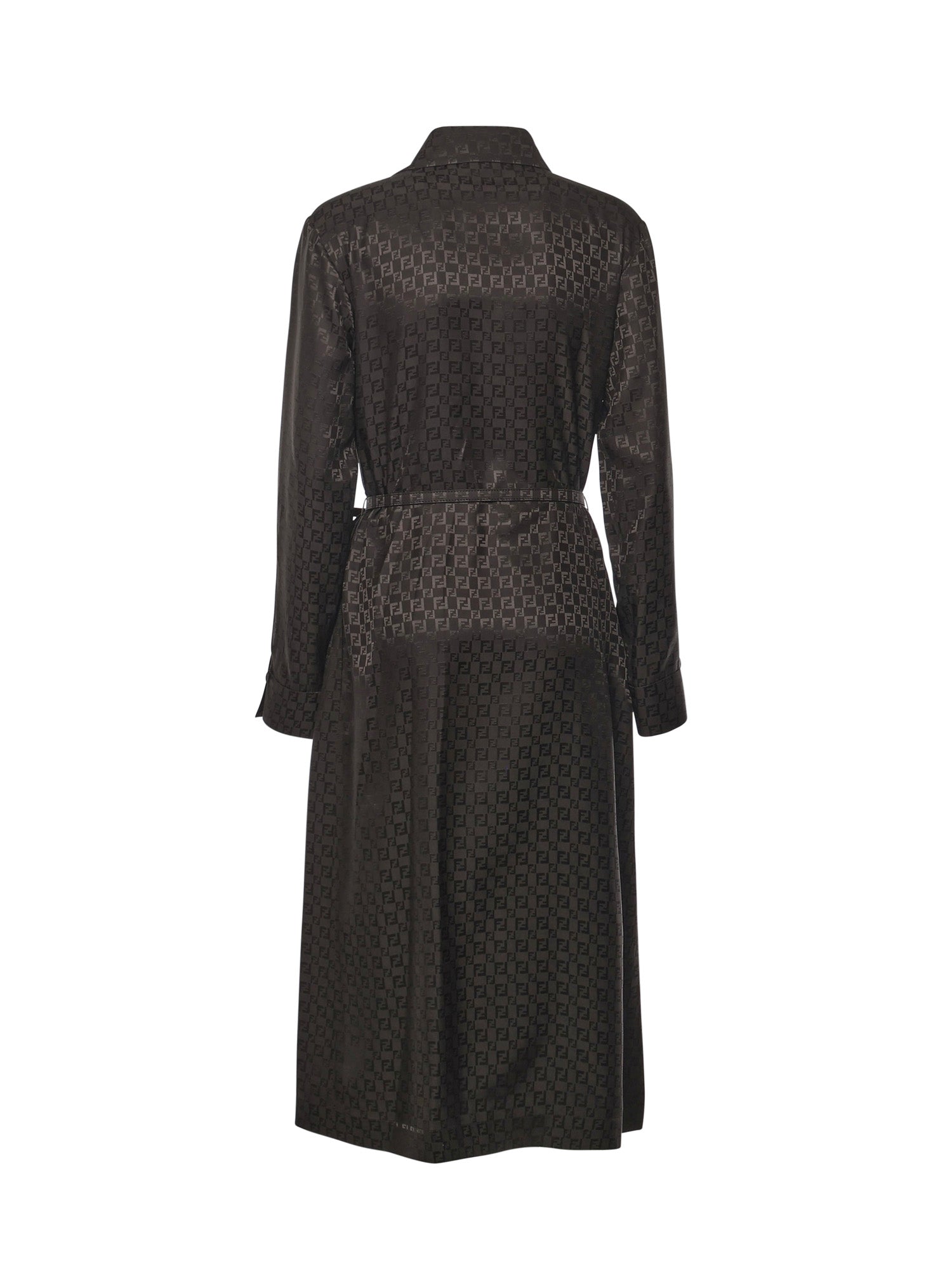 Fendi Dresses Brown Silk