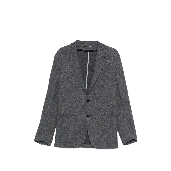 Suit Canali Grey/blue Cotton: 85. Suits