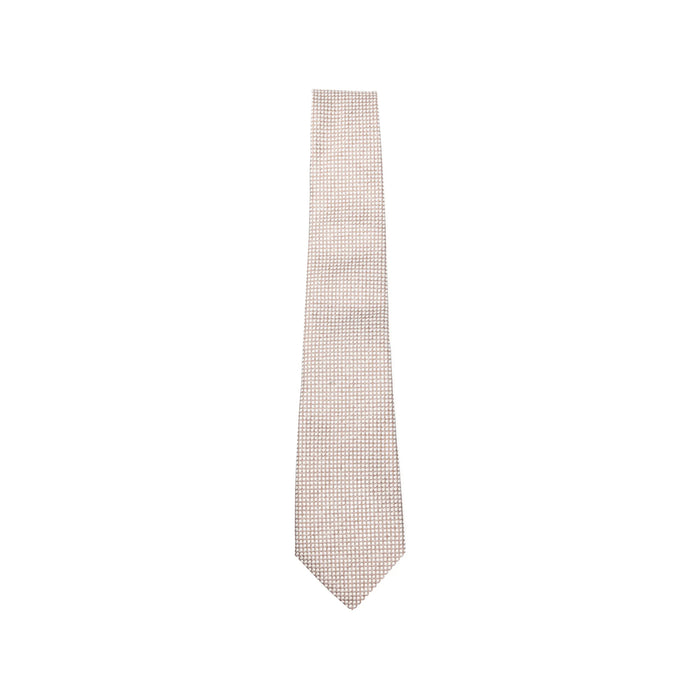 Tie Canali Neutrals/white Silk: 100. Ties