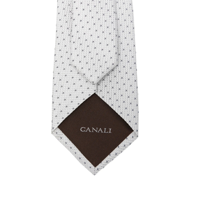 Tie Canali Grey Silk: 100. Ties