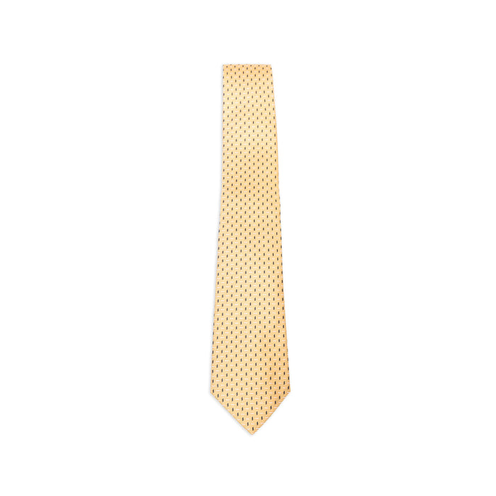 Tie Canali Yellow Silk: 100. Ties