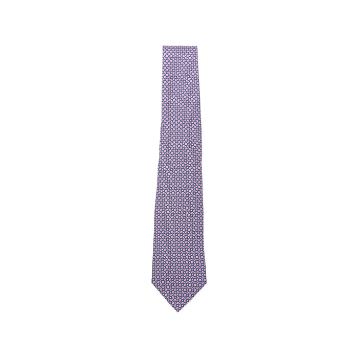 Tie Canali Blue/pink Silk: 100. Ties