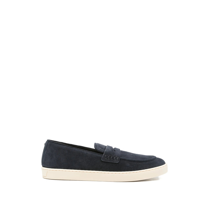 Shoe Canali Blue Lining Calf Leather: 100