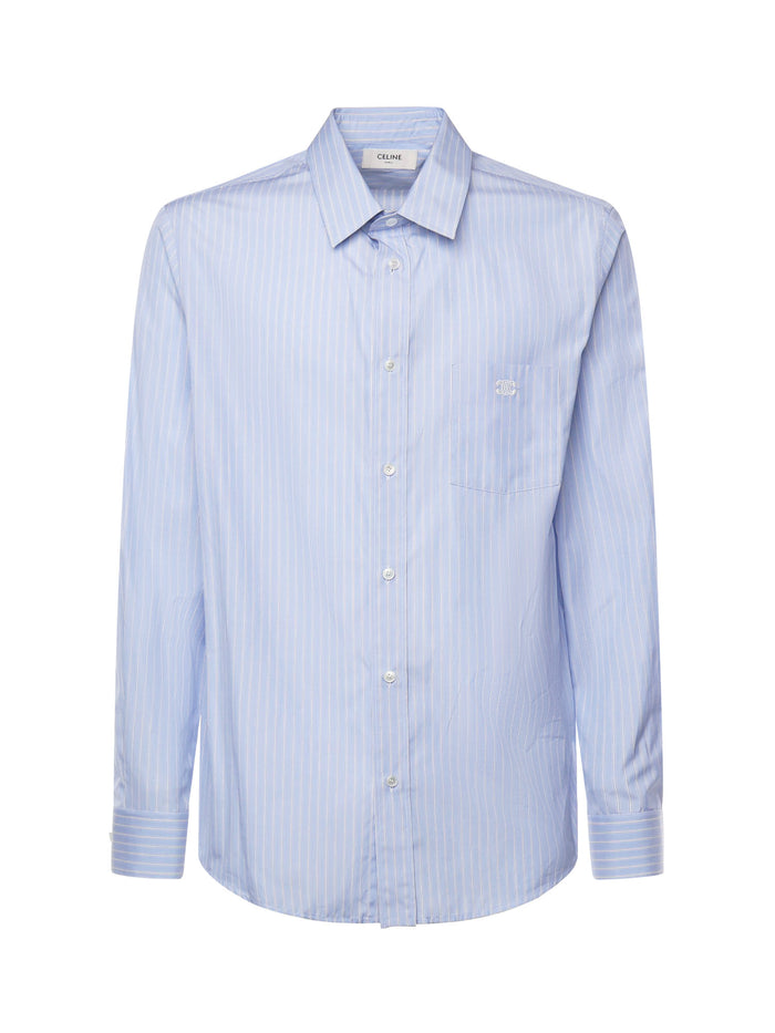 Céline Shirts Craie/ciel/navy Cotton