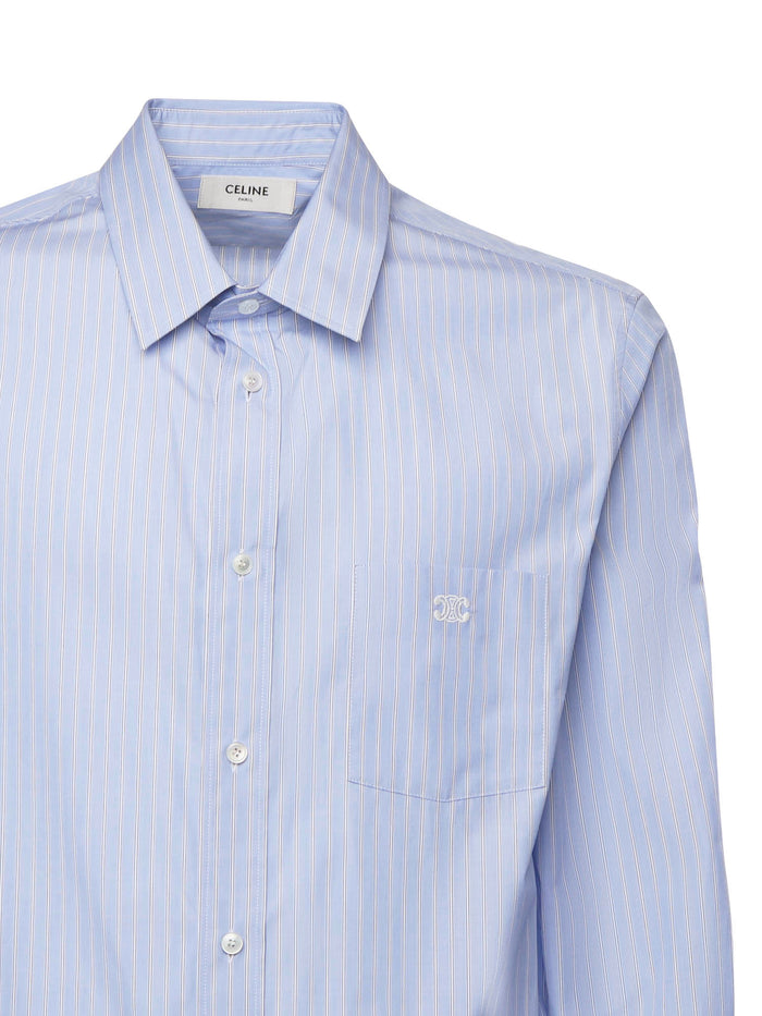 Céline Shirts Craie/ciel/navy Cotton