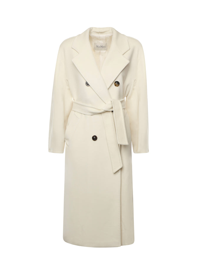 Max Mara Coats White Virgin Wool