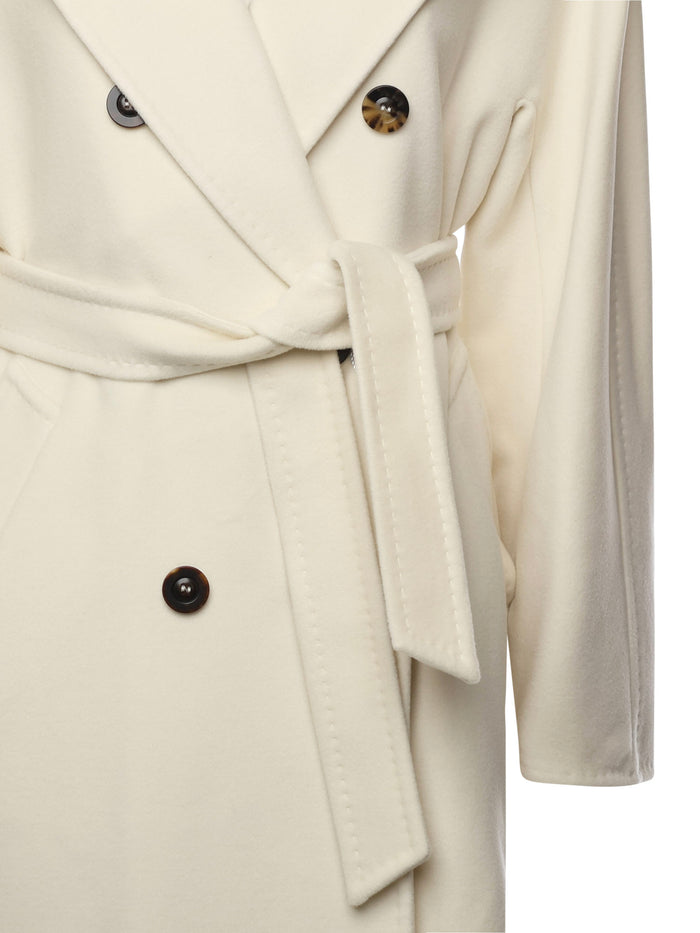 Max Mara Coats White Virgin Wool