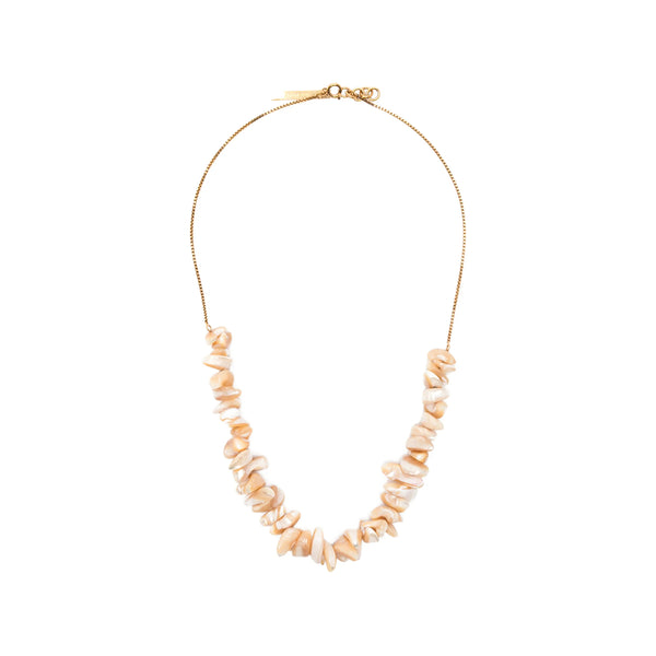 Shell Box Chain Bracelet Neutrals/gold Brass: 40. Bracelets