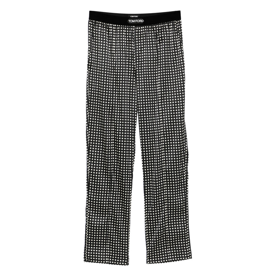 Polka Dot Print Underwear Black/neutrals Silk: 93. Loungewear