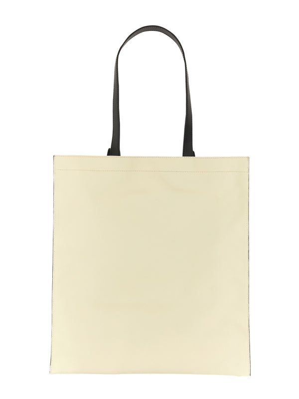 Hawaiian Print Tote Bag Yellow Cotton Shoulder