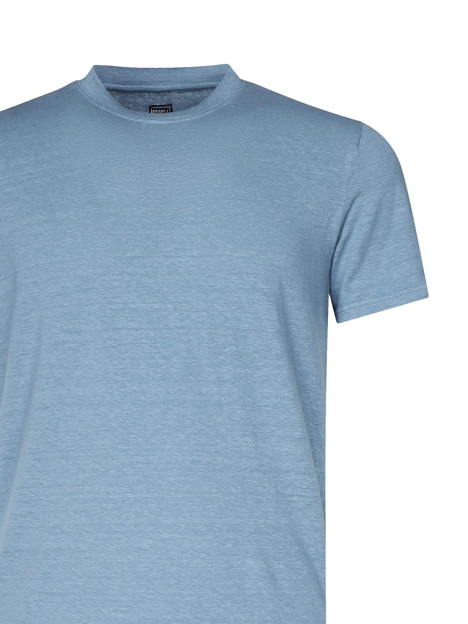 Fedeli T-shirts and Polos Blue Linen