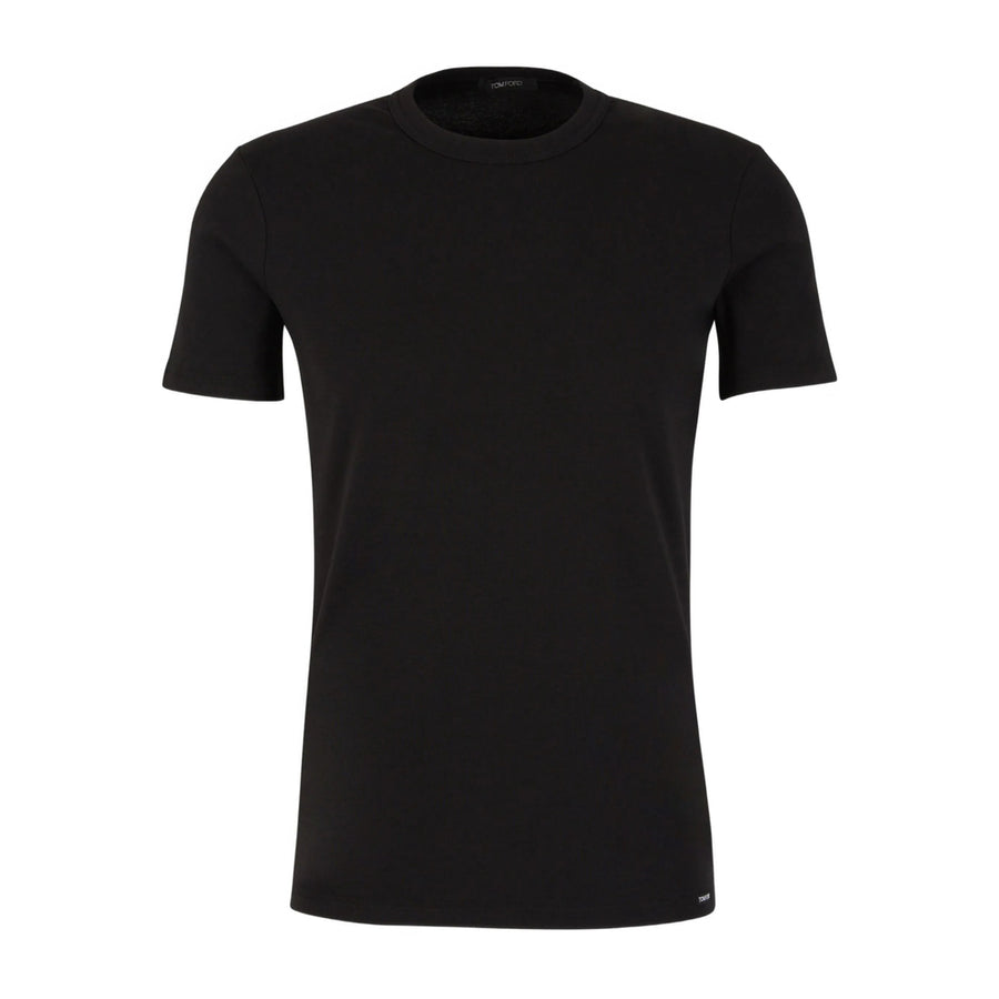 Tom Ford Black Crew Neck T-Shirt Cotton T-shirts