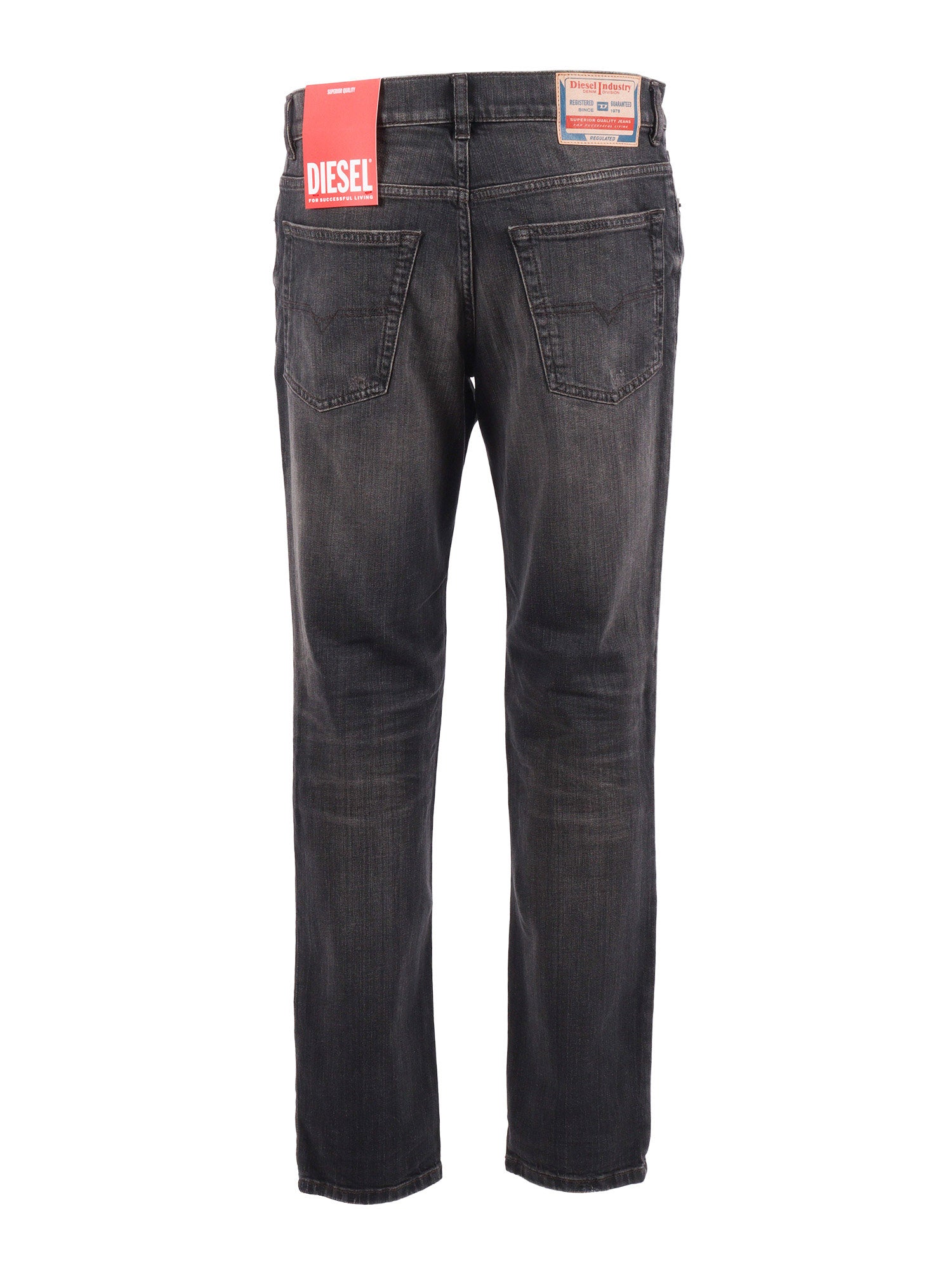 5 pockets Black Cotton Elastane Jean