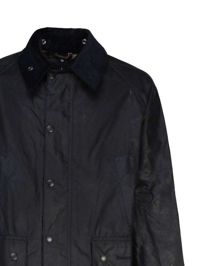 Barbour Coats Blue Waxed Cotton