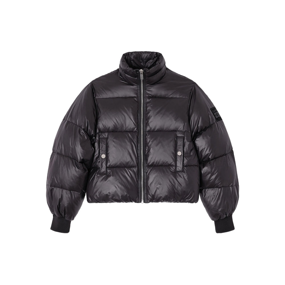 Outerwear Ganni Black Recycled Nylon: 100. Outerwears