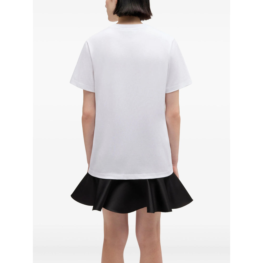 T-Shirt Ganni White Organic Cotton: T-shirts