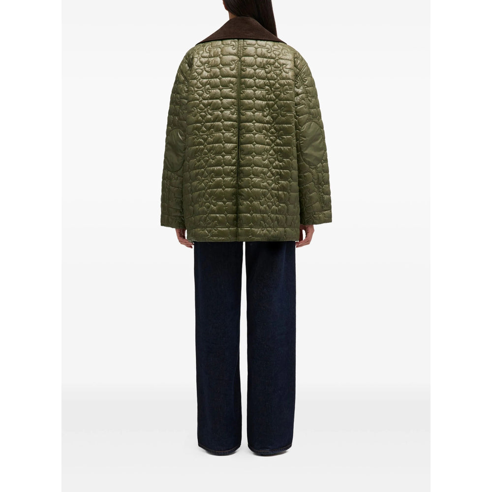 Outerwear Ganni Green Fabric: 100. Outerwears
