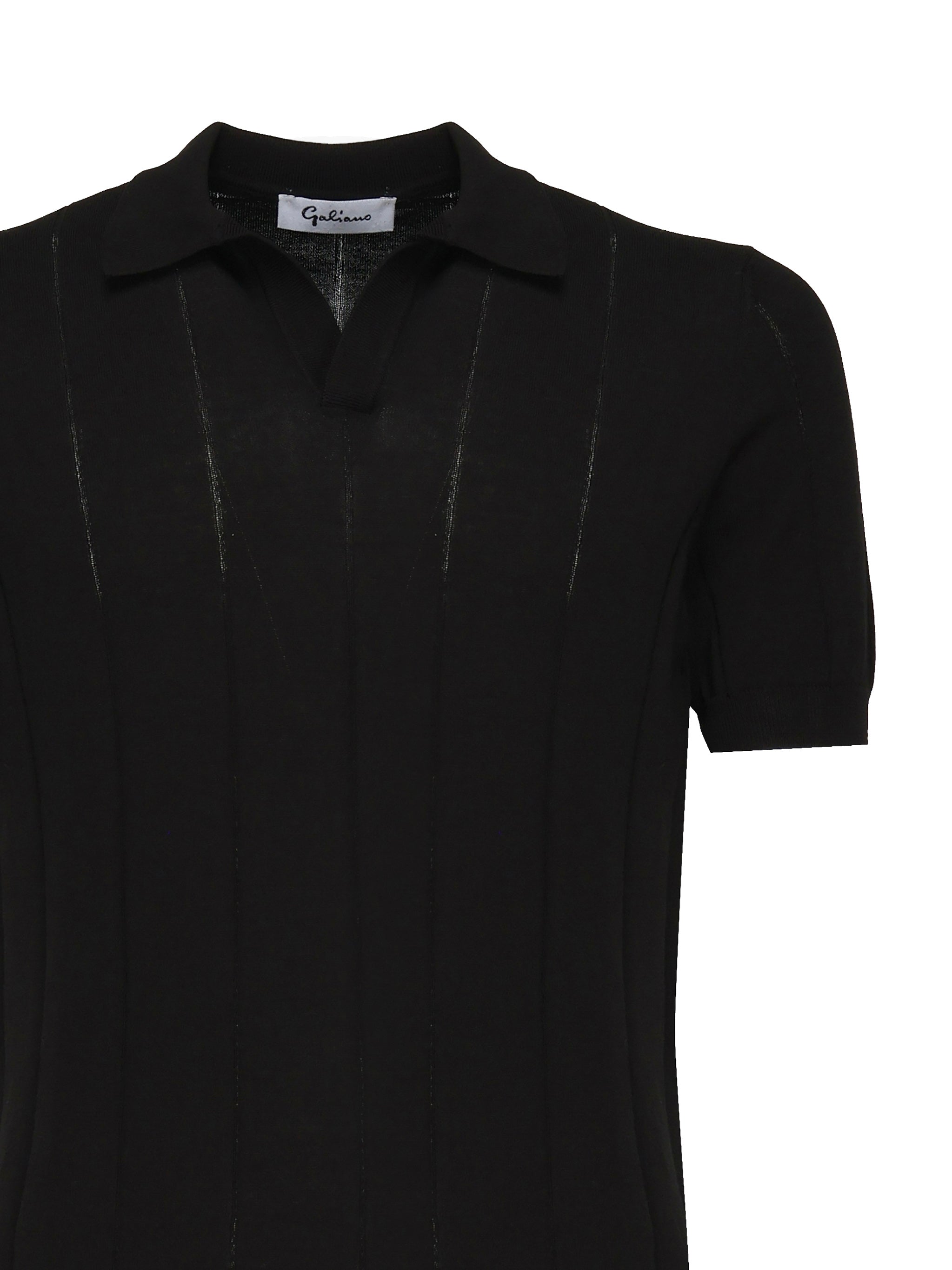 GALIANO T-shirts and Polos Black Cotton