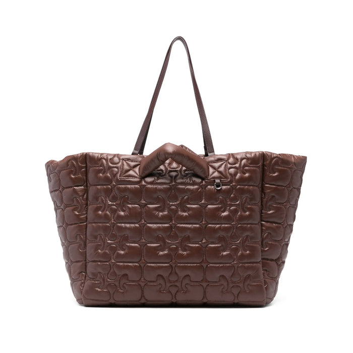 Bag Ganni Brown Polyamide: 100
