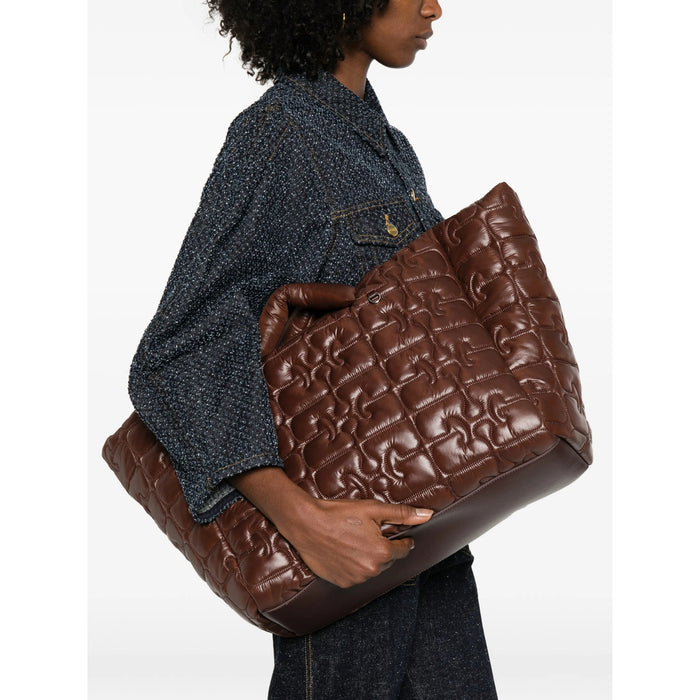 Bag Ganni Brown Polyamide: 100