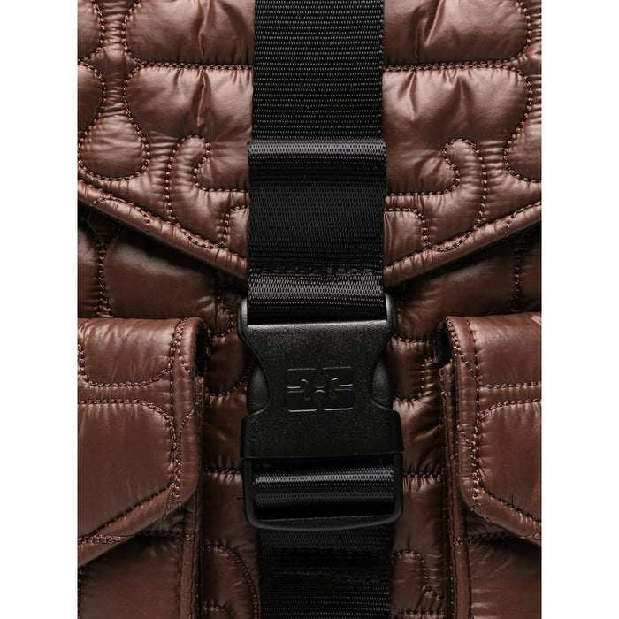 Backpack Ganni Brown Polyamide: 100. Backpacks