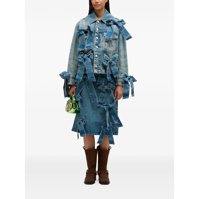 Outerwear Ganni Blue Fabric: 100. Outerwears