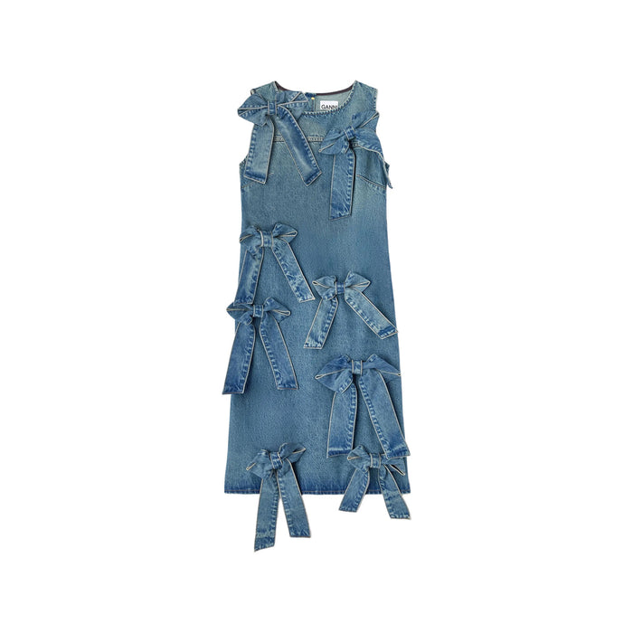 Dress Ganni Blue Organic Cotton: 100