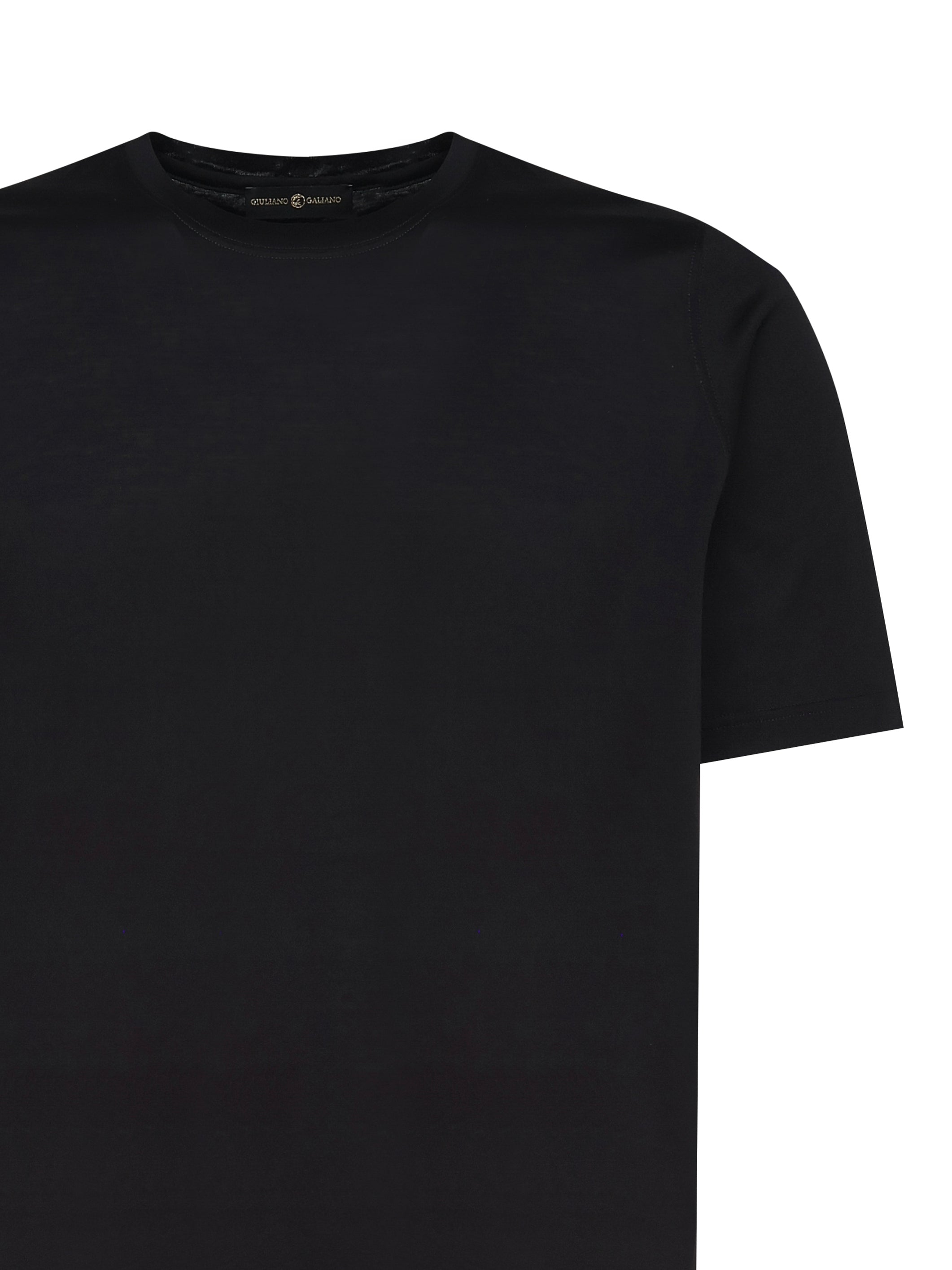 GALIANO T-shirts and Polos Black Cotton