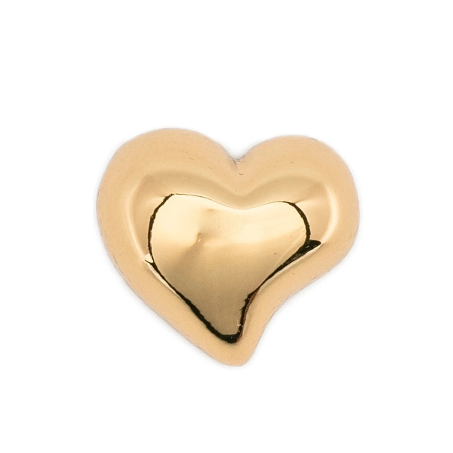 Heart Shape Gold-Tone Earrings Brass: 100