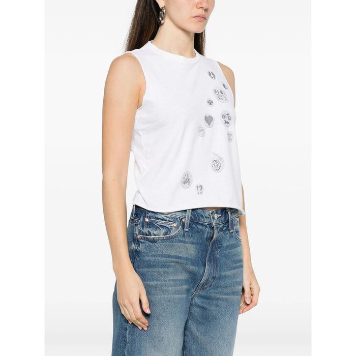 Top Mother White Cotton: 70. Tops