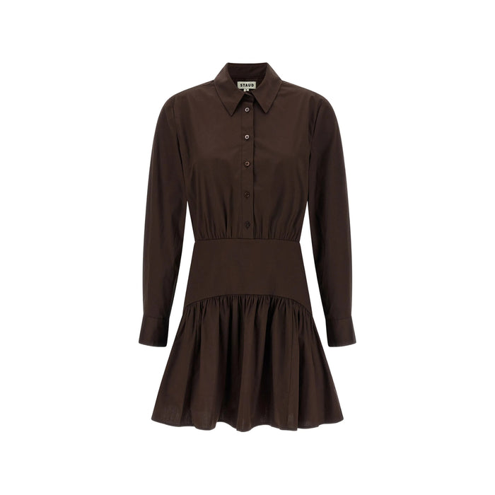 Dress Staud Brown Cotton: 98