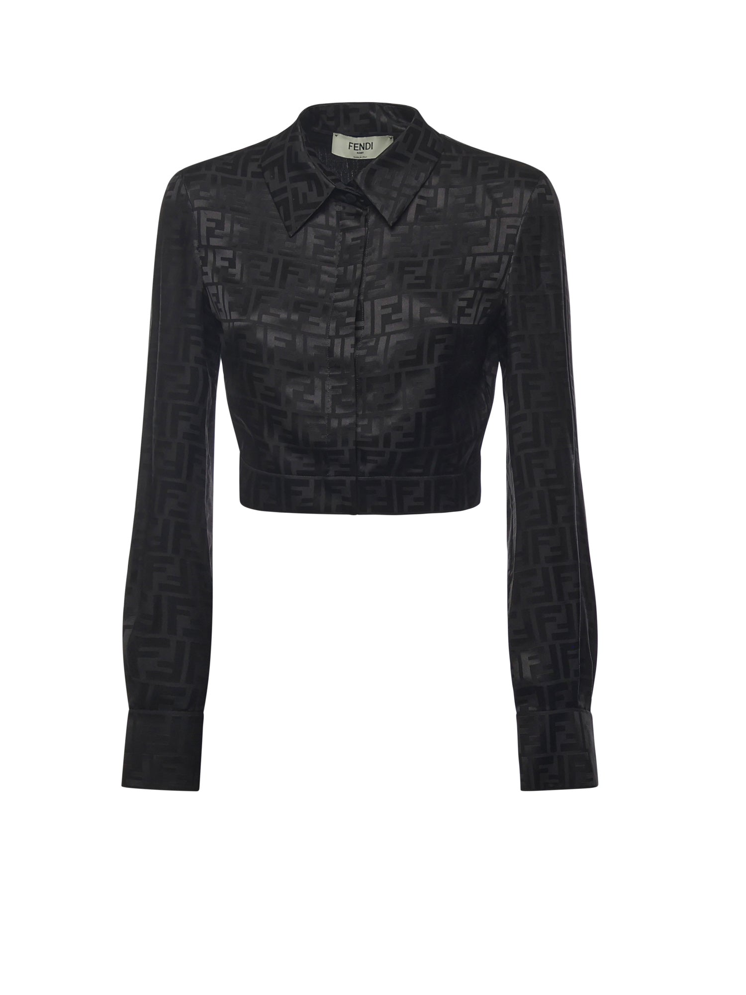 Fendi Shirts Black Silk