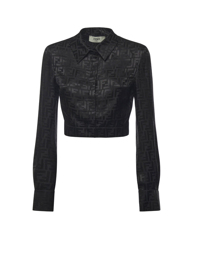 Fendi Shirts Black Silk