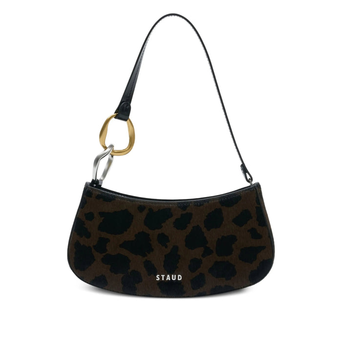 Bag Staud Brown/black Calf Leather: 100