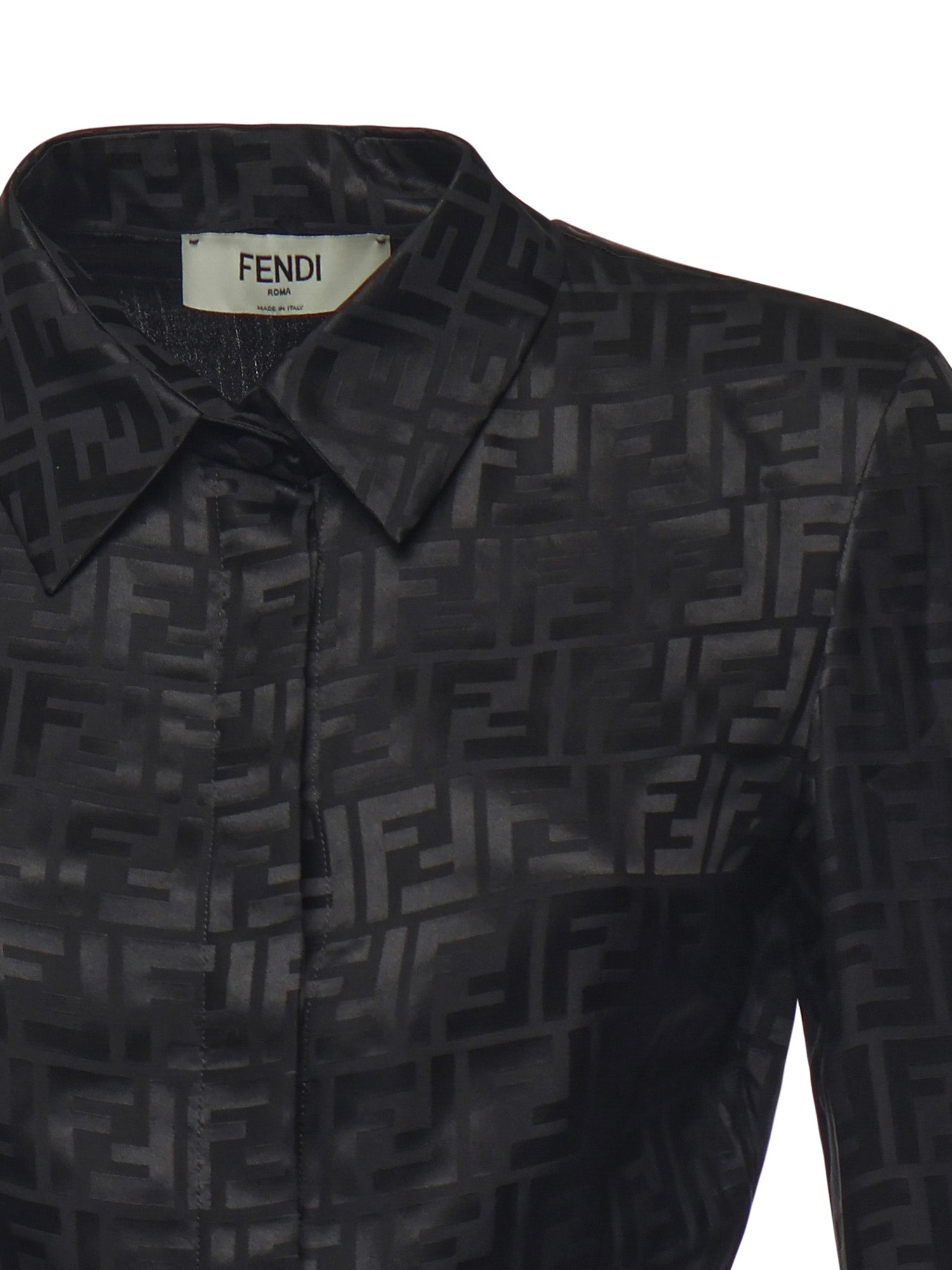 Fendi Shirts Black Silk