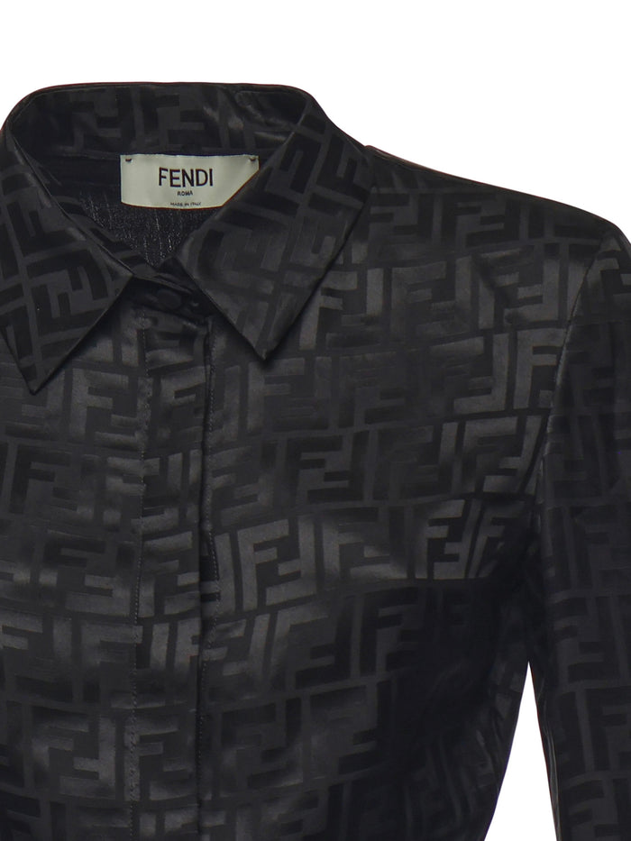 Fendi Shirts Black Silk