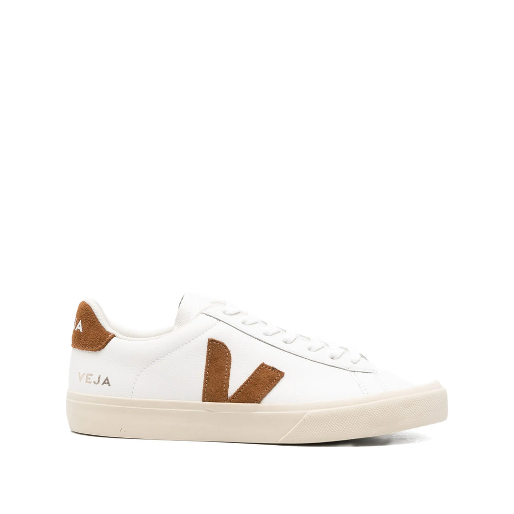Sneaker Veja White/brown Calf Leather: 100